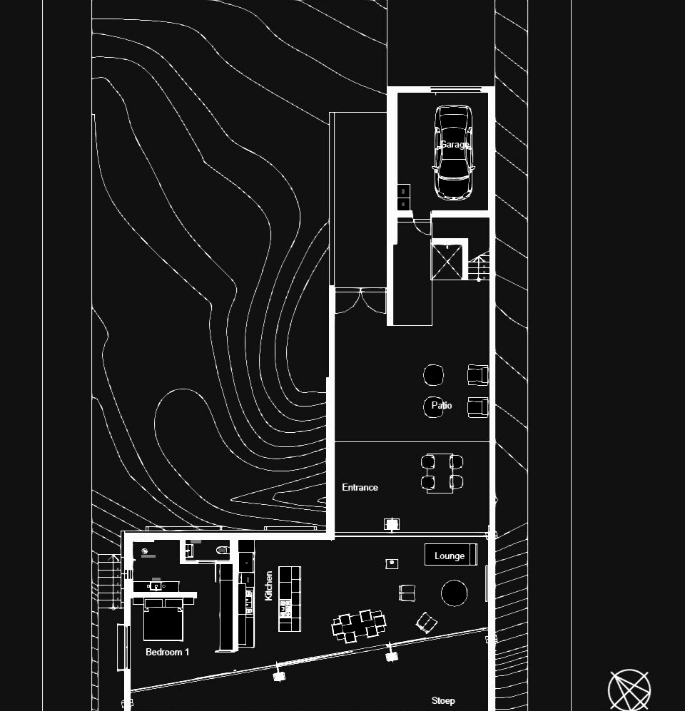 House Yzerfontein — ground floor plan